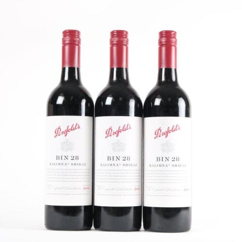 (3) 2013 Penfolds Bin 28 Kalimna Shiraz, South Australia