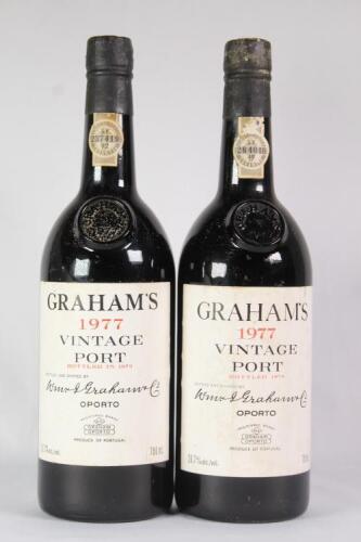 (2) 1977 Grahams Vintage, Oporto