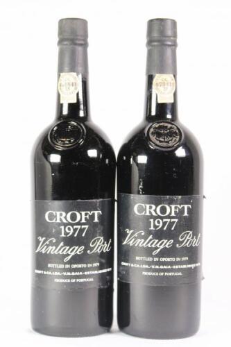 (2) 1977 Croft Vintage, Oporto