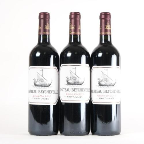 (3) 2010 Chateau Beychevelle 4eme Cru Classe, St Julien