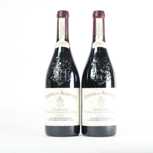 (2) 2004 Chateau de Beaucastel Chateauneuf du Pape