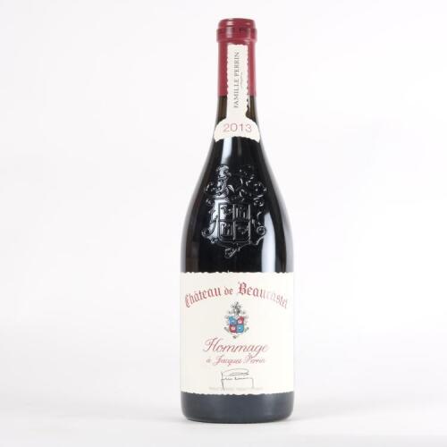 (1) 2013 Chateau de Beaucastel Hommage a Jacques Perrin Chateauneuf du Pape
