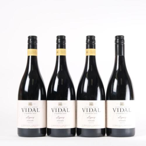 (4) 2013 Vidal's Legacy Syrah, Hawkes Bay