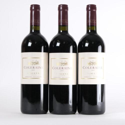 (3) 2009 Te Mata Estate Coleraine, Hawkes Bay
