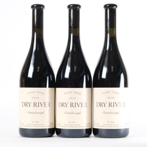 (3) 2018 Dry River Pinot Noir, Martinborough