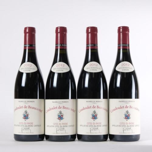 (4) 2012 Chateau de Beaucastel Coudoulet Cotes du Rhone