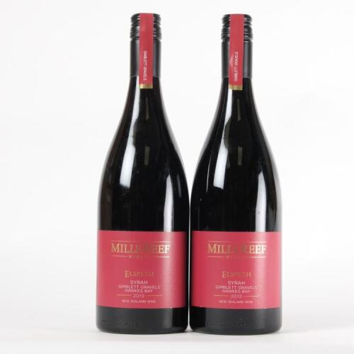 (2) 2013 Mills Reef Elspeth Trust Vineyard Syrah, Gimblett Gravels