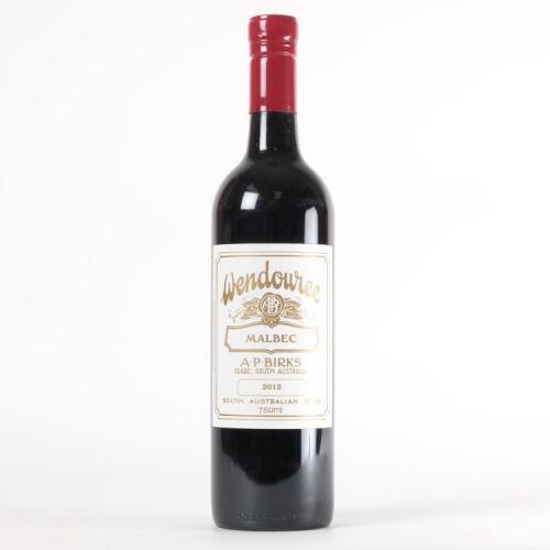(1) 2012 AP Birks Wendouree Malbec, Clare SA