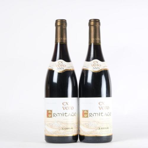 (2) 2003 E. Guigal Ex-Voto Ermitage
