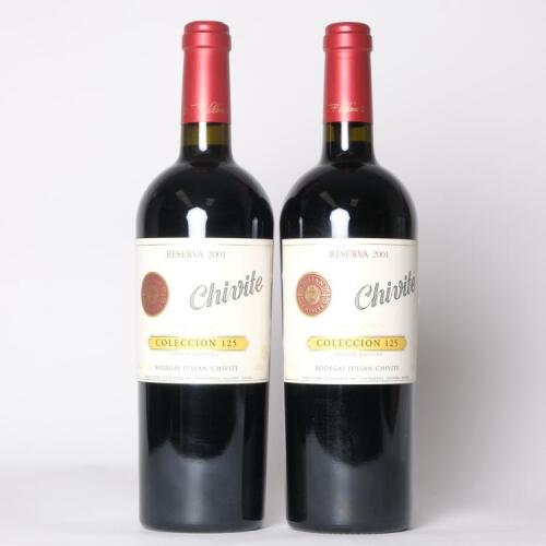 (2) 2001 Bodegas Juli&aacute;n Chivite Reserva Coleccion 125, Navarra