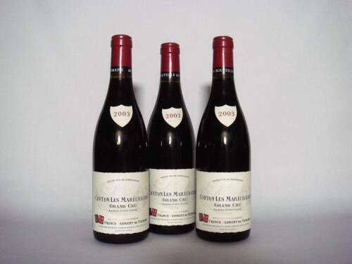 (3) 2003 Prince Florent de Merode Corton Les Marechaudes Grand Cru, Cote de Beaune