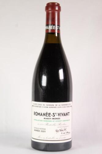 (1) 2001 Domaine de la Romanee Conti Romanee St Vivant, Cote de Nuits