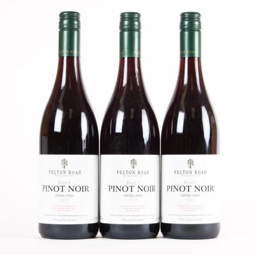 (3) 2013 Felton Road Block 5 Pinot Noir, Bannockburn