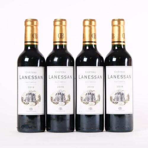 (4) 2016&nbsp;Chateau Lanessan 375ml, Haut Medoc&nbsp;