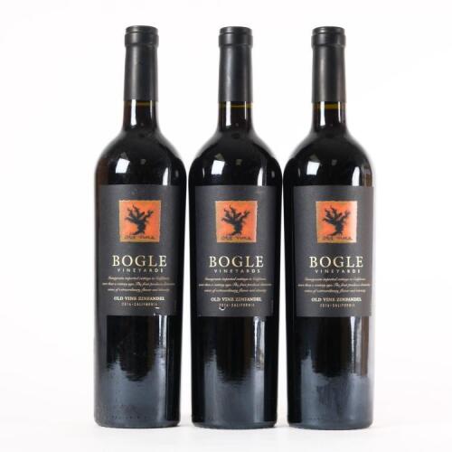 (3) 2014 Bogle Vineyards Old Vine Zinfandel, Clarksburg USA