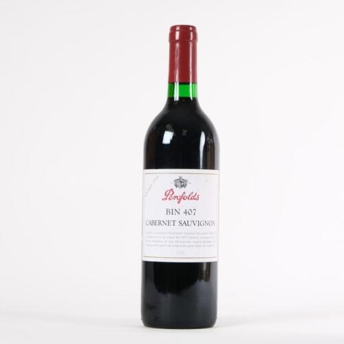 (1) 1998 Penfolds Bin 407 Cabernet Sauvignon, South Australia