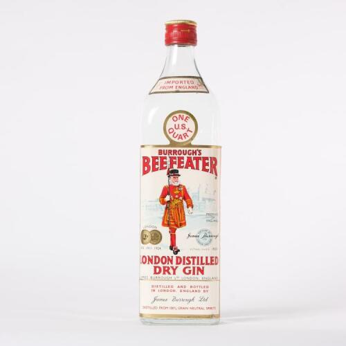 (1) Beefeater London Dry Gin 1 quart 94 proof, England