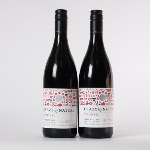 (2) 2015 Millton Crazy By Nature - Cosmo Red Malbec/Syrah/Viognier