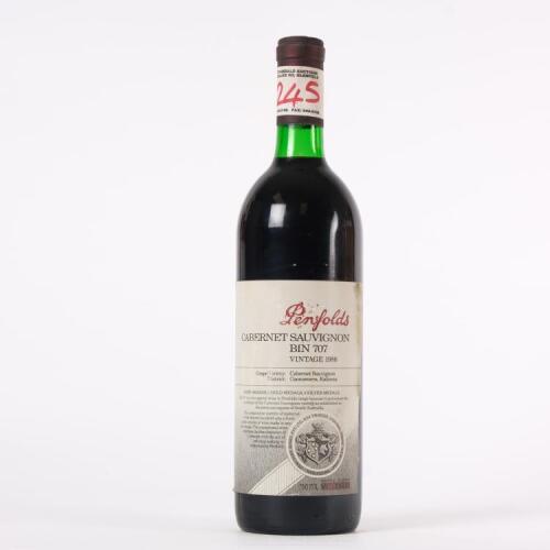 (1) 1986 Penfolds Bin 707 Cabernet Sauvignon, South Australia