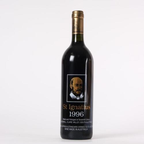(1) 1996 Sevenhill St Ignatius Cabernet Sauvignon/Merlot/Franc/Malbec, Clare SA