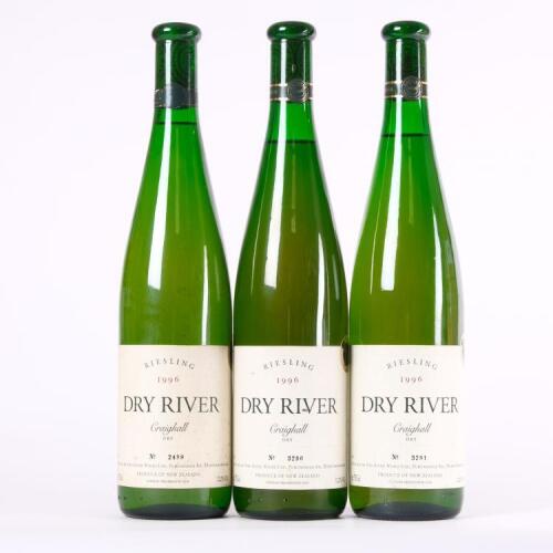 (3) 1996 Dry River Craighall Dry Riesling, Martinborough