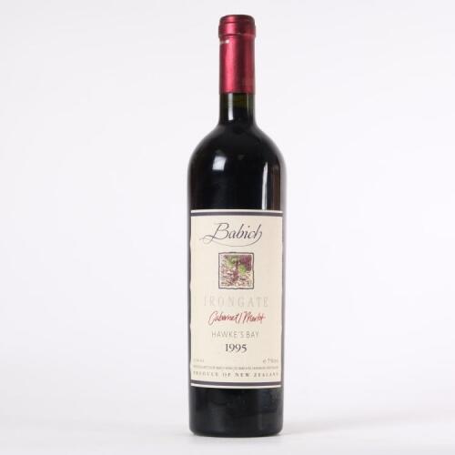(1) 1995 Babich Irongate Cabernet Sauvignon/Merlot, Hawkes Bay