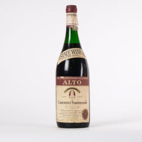 (1) 1971 Alto Estate Cabernet Sauvignon, Stellenbosch South Africa