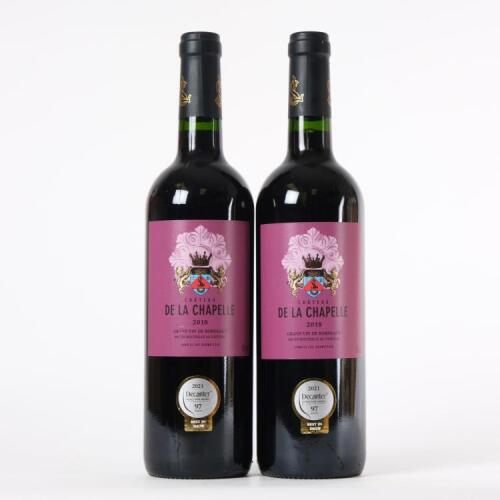 (2) 2018 Chateau de la Chapelle, Blaye Cotes de Bordeaux
