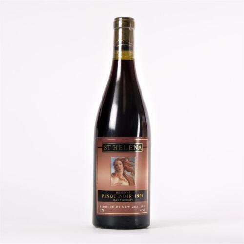 (1) 1998 St Helena Reserve Pinot Noir, Canterbury