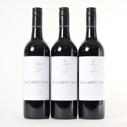 (3) 2013 Rosemount District Release Shiraz, McLaren Vale SA