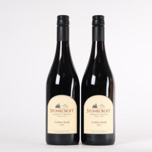 (2) 2019 Stonecroft Crofters Syrah, Gimblett Gravels