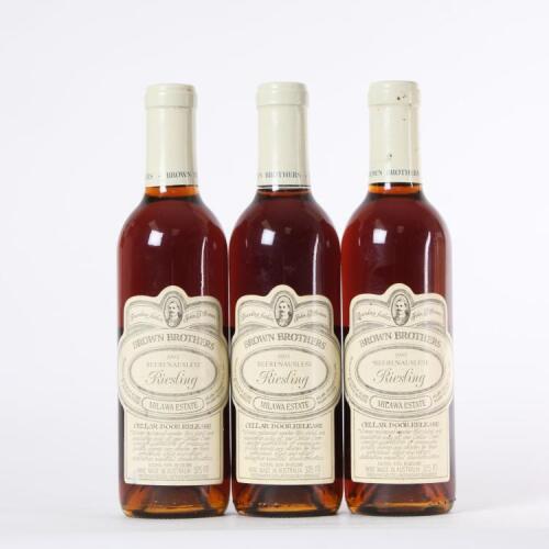 (3) 1995 Brown Brothers Beerenauslese Riesling 375ml, Milawa VIC