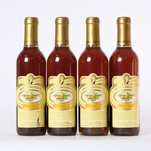 (4) 1997 Brown Brothers Orange Muscat & Flora Muscat 375ml, Milawa VIC