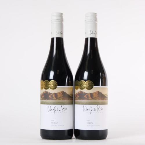 (2) 2015 Norfolk Rise Vineyard Shiraz, Mount Benson SA