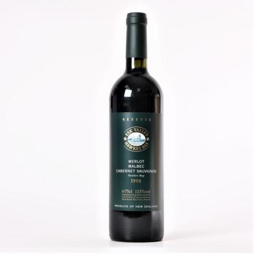 (1) 1998 Esk Valley Reserve Merlot/Malbec/Cabernet Sauvignon, Hawkes Bay