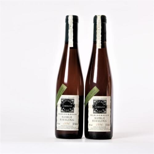 (2) 1996 Corbans Cottage Block Noble Riesling 375ml, Marlborough