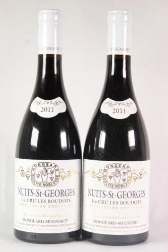 (2) 2011 Domaine Mongeard-Mugneret Nuits St Georges Les Boudots 1er Cru, Cote de Nuits