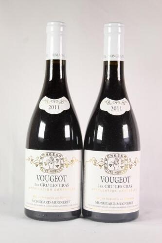 (2) 2011 Domaine Mongeard-Mugneret Vougeot Les Cras 1er Cru, Cote de Nuits