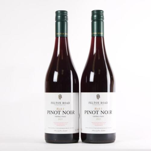 (2) 2021 Felton Road Block 3 Pinot Noir, Bannockburn