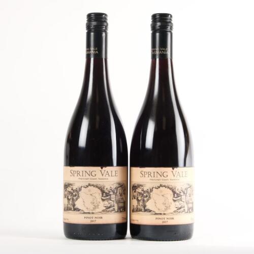 (2) 2017 Spring Vale Pinot Noir, Freycinet Coast TAS