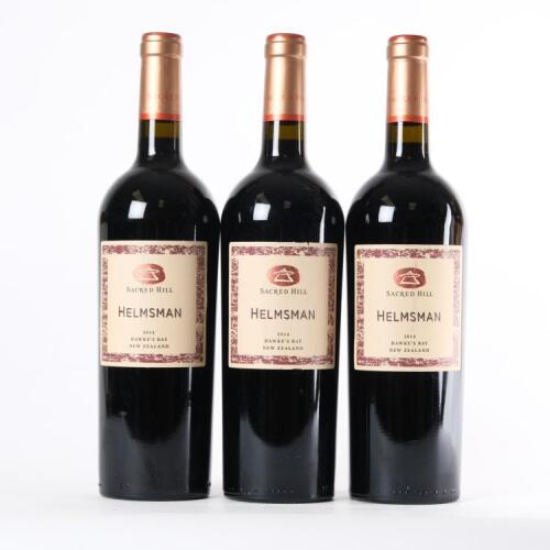 (3) 2014 Sacred Hill Helmsman Cabernet Sauvignon/Merlot, Hawkes Bay
