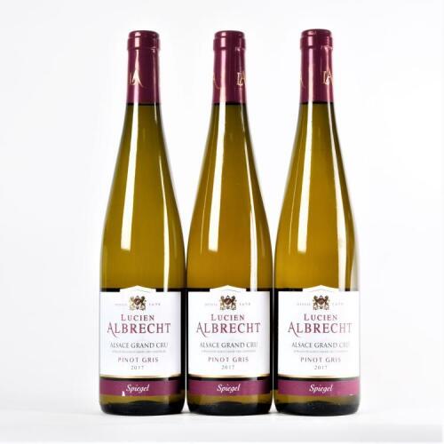 (3) 2017 Lucien Albrecht Speigel Grand Cru Pinot Gris