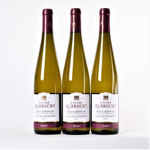 (3) 2017 Lucien Albrecht Spiegel Grand Cru Gewurztraminer