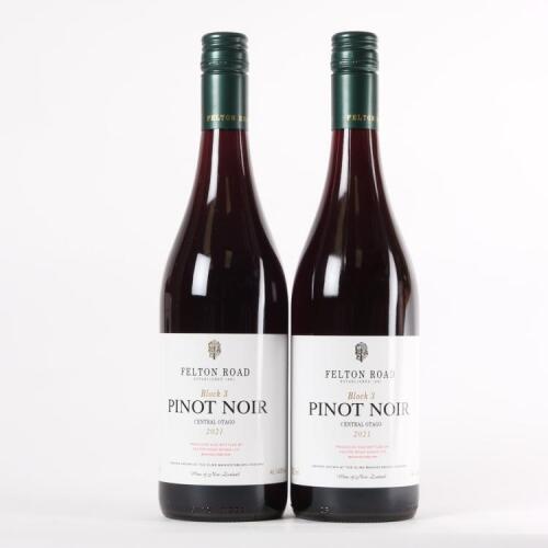 (2) 2021 Felton Road Block 3 Pinot Noir, Bannockburn
