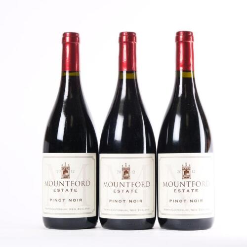 (3) 2012 Mountford Estate Pinot Noir, Waipara