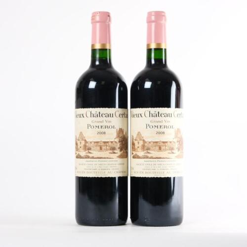 (2) 2008 Vieux Chateau Certan, Pomerol