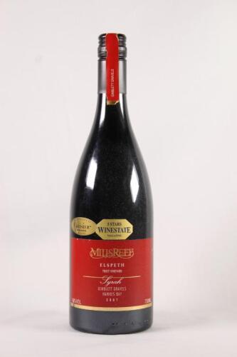 (1) 2007 Mills Reef Elspeth Trust Vineyard Syrah, Gimblett Gravels