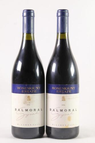 (2) 1996 Rosemount Balmoral Syrah, McLaren Vale SA