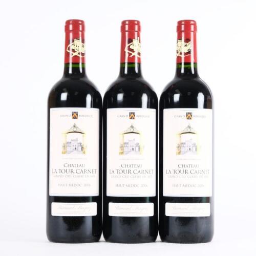 (3) 2006 Chateau La Tour Carnet 4eme Cru Classe, Haut-M&eacute;doc
