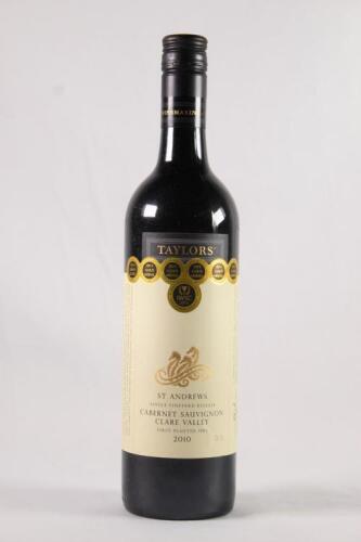(1) 2010 Taylors St Andrews Cabernet Sauvignon, Clare Valley SA